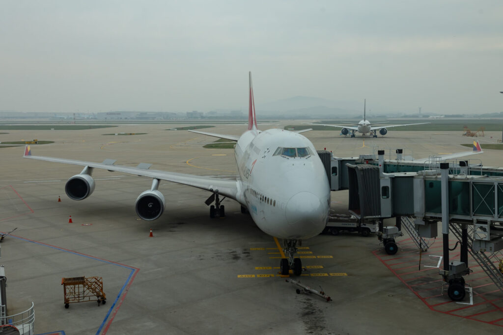 アシアナ航空 747-400 フライトレポート