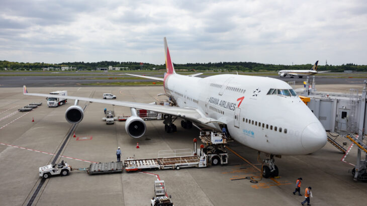 アシアナ航空 747-400 フライトレポート